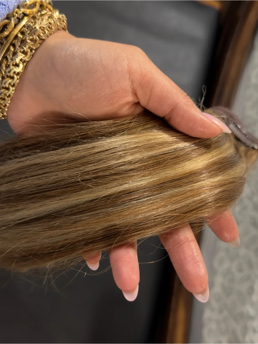 N/A blonde highlights